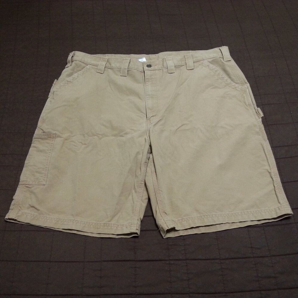 Carhartt Carpenter Shorts Men's 44  Canvas Light Brown Workwear